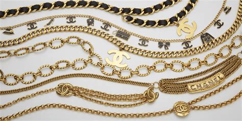 fake chanel charm chain belt